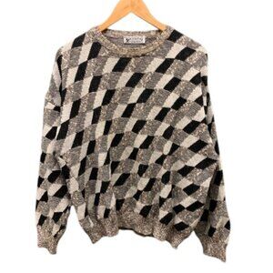 Progetto Cosby Style Sweater Men’s Size‎ 50 / M Vintage Crew Neck Knit Pullover